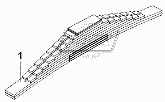 2931A-T1100 Задняя рессора