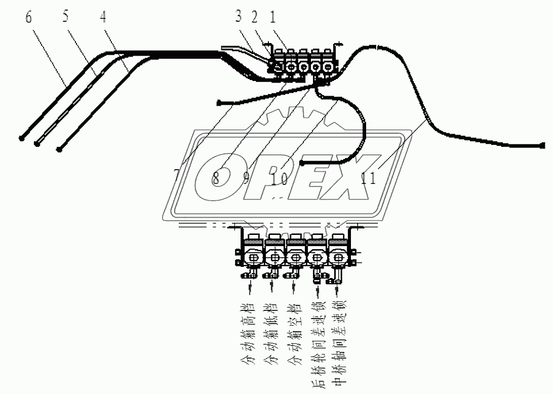 35GOF-35ZXC97 Блок 5-ти электропневмоклапанов