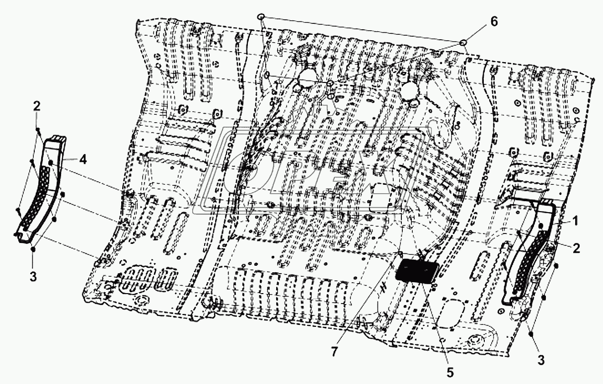 5102B-C0100 Интерьер пола