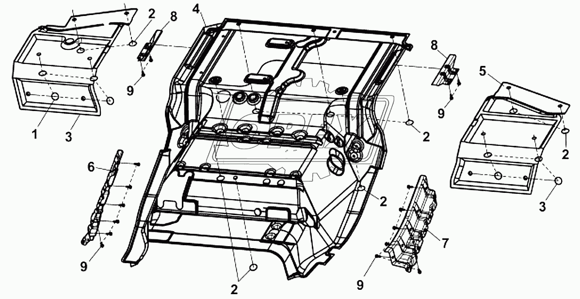 5110B-C0100 Теплоизоляционная накладка пола