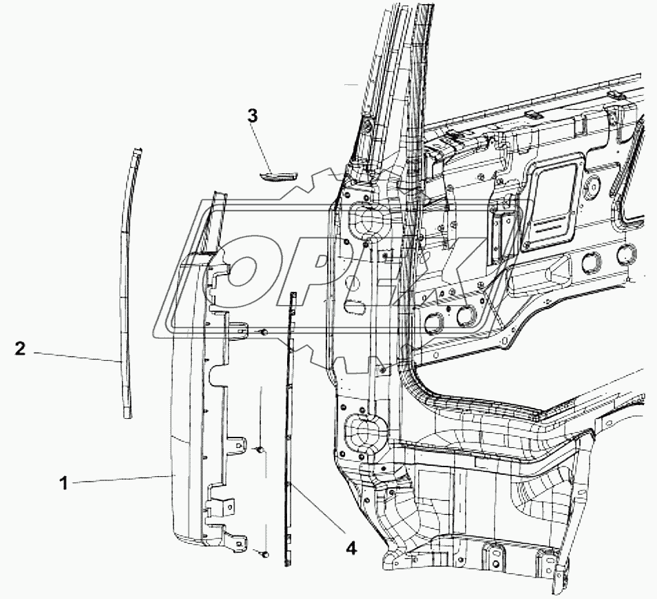 5301J-C0100 Передний обтекатель