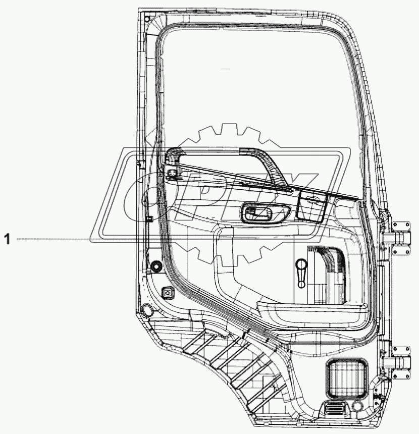 6101A-C0102 Дверь левая в сборе