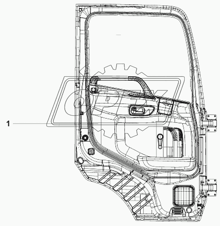 6101B-C0102 Дверь правая в сборе