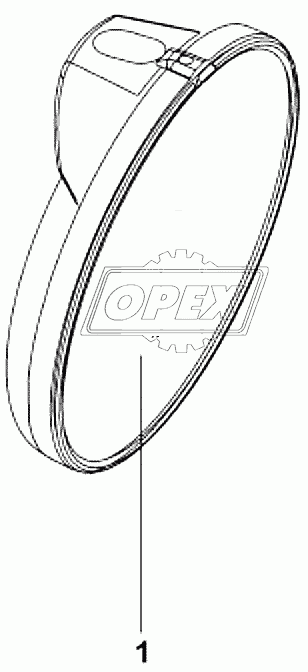 8219A-C0100 Зеркало нижнего обзора