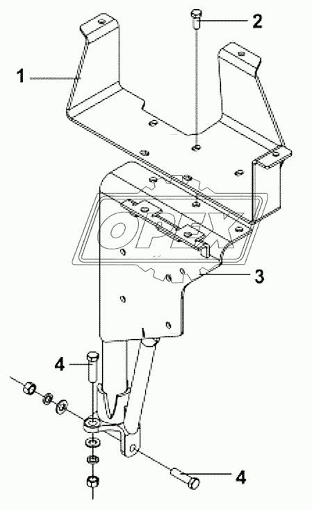 1311B-T0300 Крепление расширительного бачка