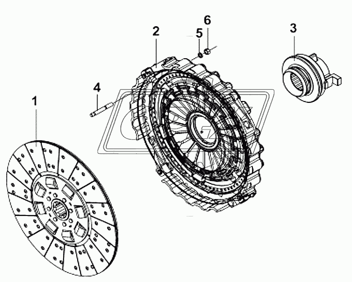 1600А-ZXD01 Сцепление в сборе