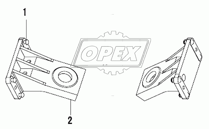 1001G-T2200 Кронштейн передней опоры двигателя