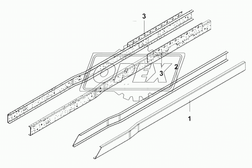 2801B-ZXC99 Лонжероны рамы