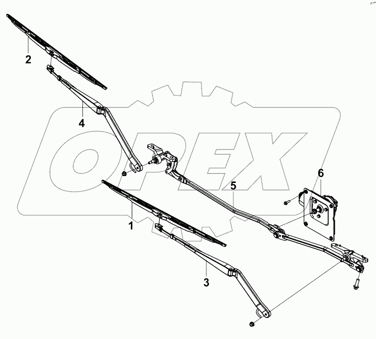  5205A-C6100 WIPER SET