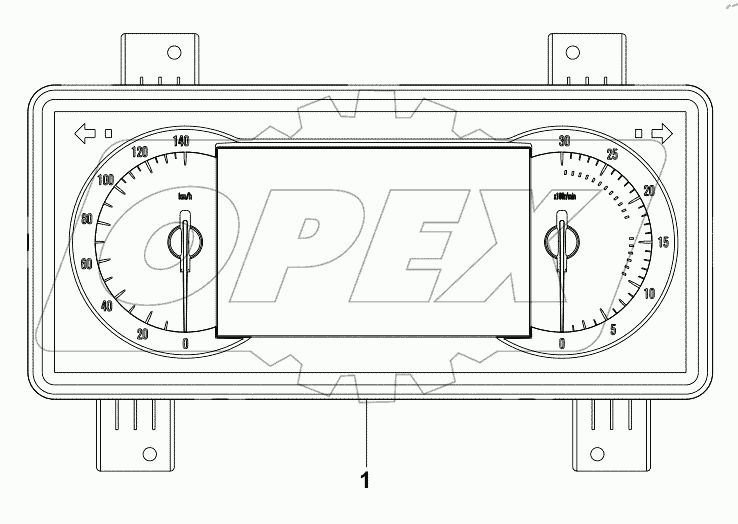  3800A-C6201 INSTRUMENT CLUSTER
