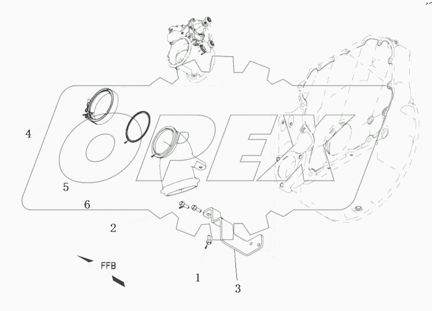  XS 2152 EXHAUST CONNECTION