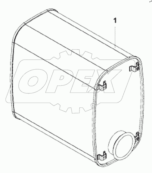  1201A-T0900 Muffler Subassembly