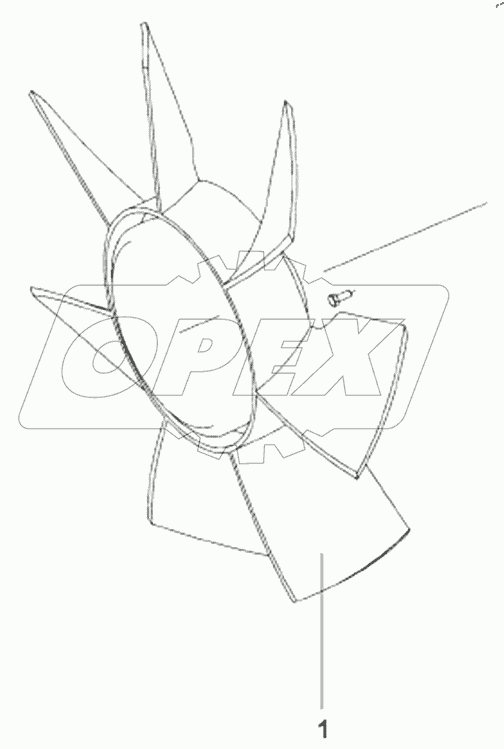  1308A1-ZB7C Fan Subassembly