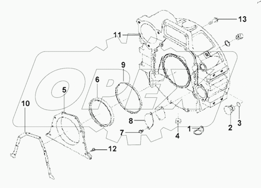  FH9413 Flywheel Case Subassembly