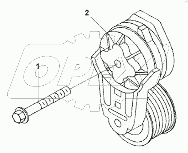  WP9916 Belt Tensioner Subassembly