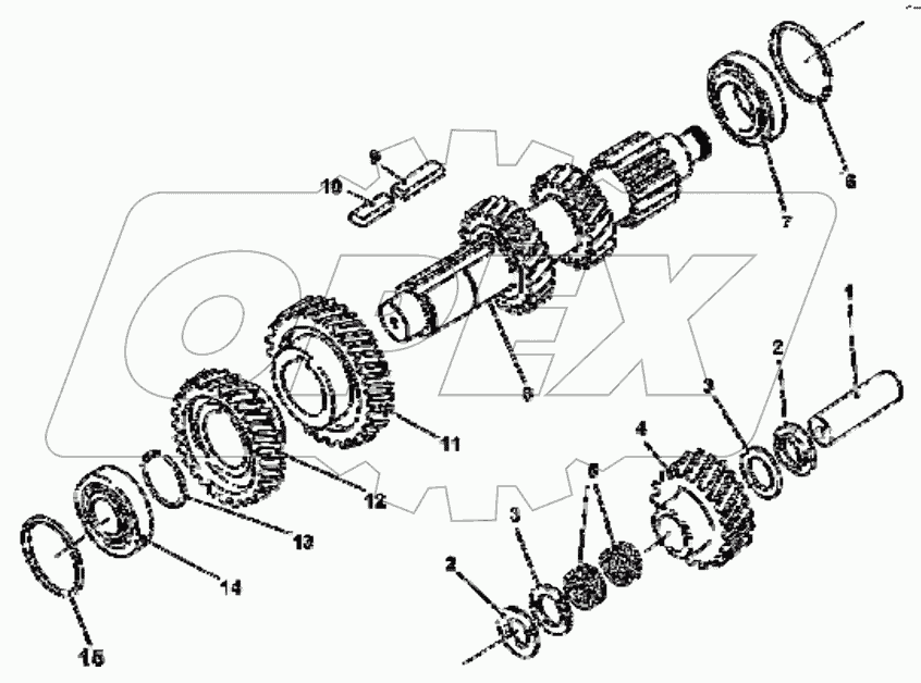  T0504-DC12J-02 Intermediate shaft