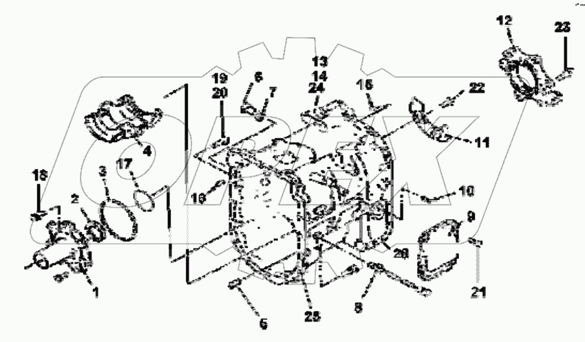  T0504-DC12J-06 Transmission housing