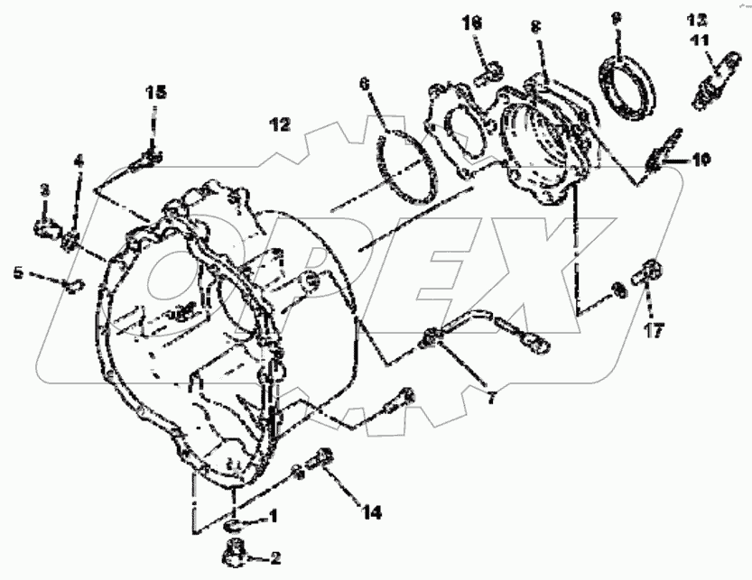  T0504-DC12J-07 Rear cover
