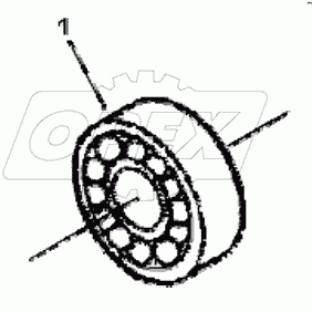  CL9079 Primary front bearing of transmission