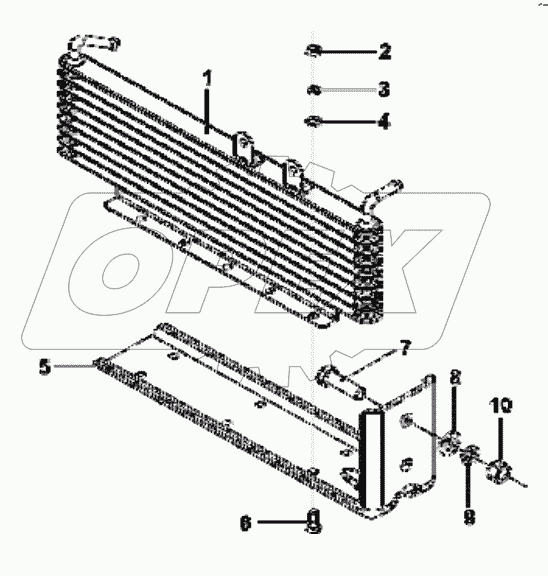  1712A-T0501 Lubricating oil cooler group
