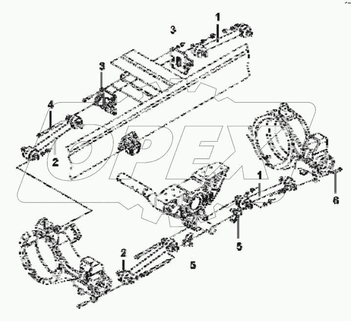  2931B-ZB700 Rear thrust lever group