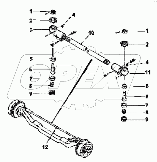  3303A4-ZB6 Steering tie rod group