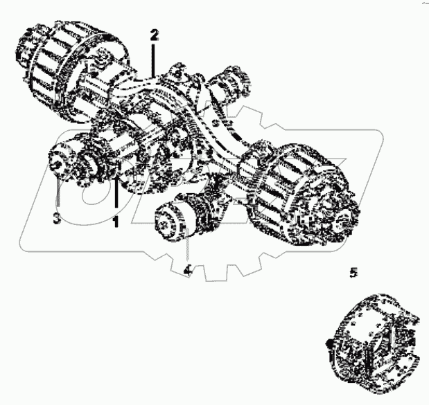  2500010-T0405 Intermediate axle system