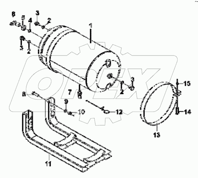 3513C-T0402 Rear air vessel group