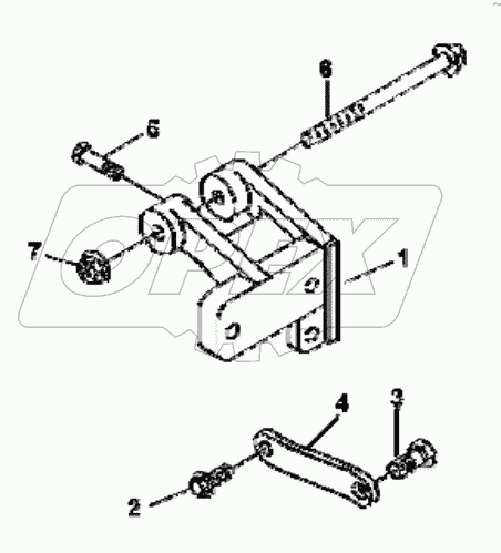  EH9591 Generator mounting piece group