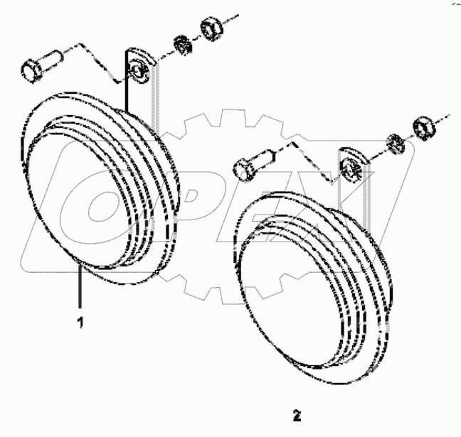  3721A6-ZD2A Electric horn group