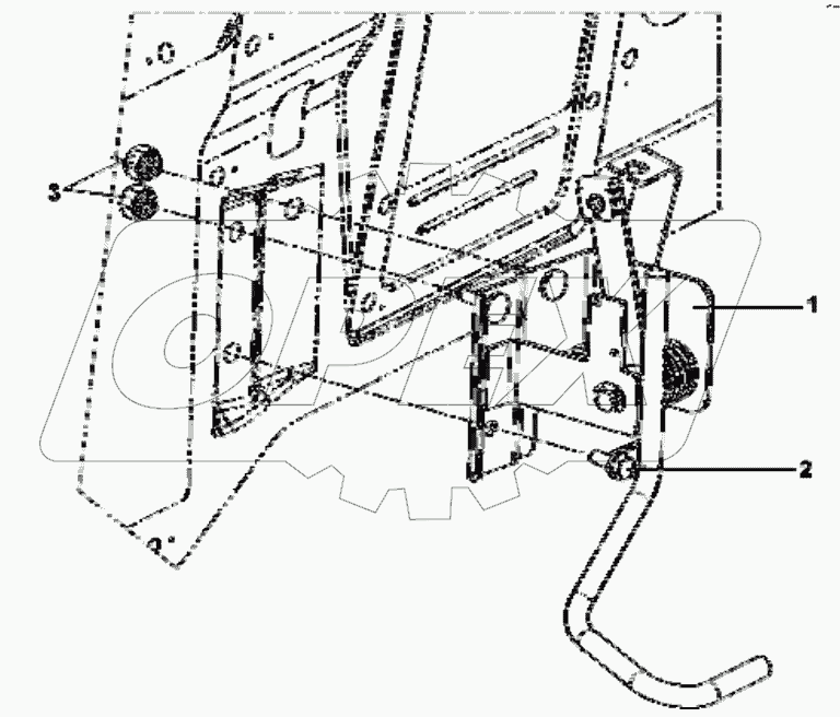  1108C-C0100 Throttle acceleration transmission group