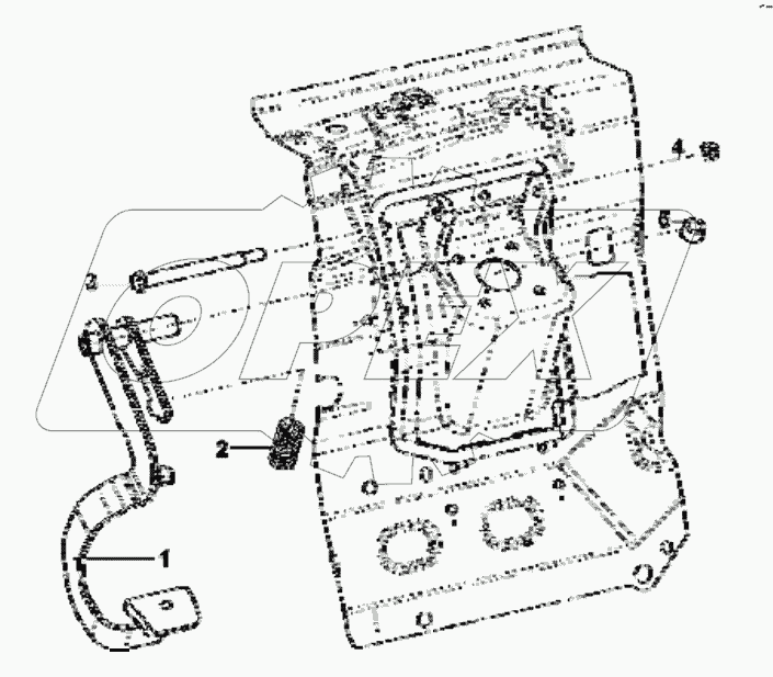  3504A-C0100 Brake pedal group