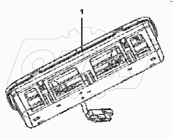  3714A-C0300 Roof lamp group