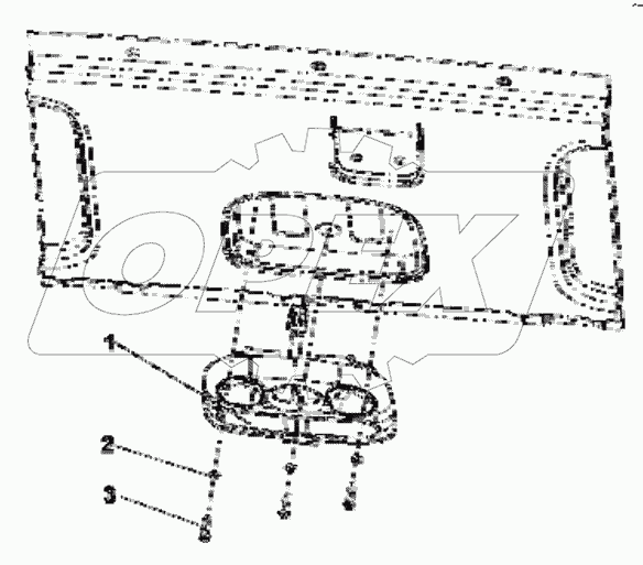  3714H-C0300 Front reading lamp