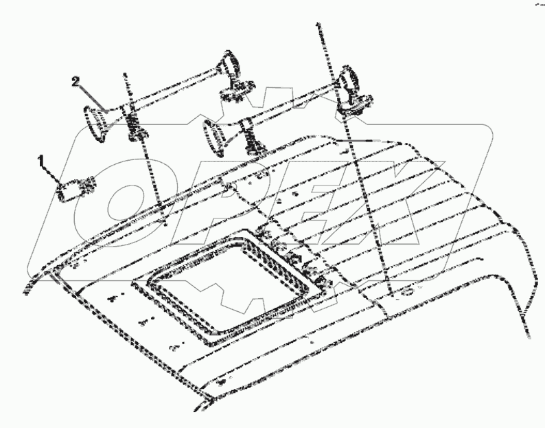  3721B-C0300 Air horn group