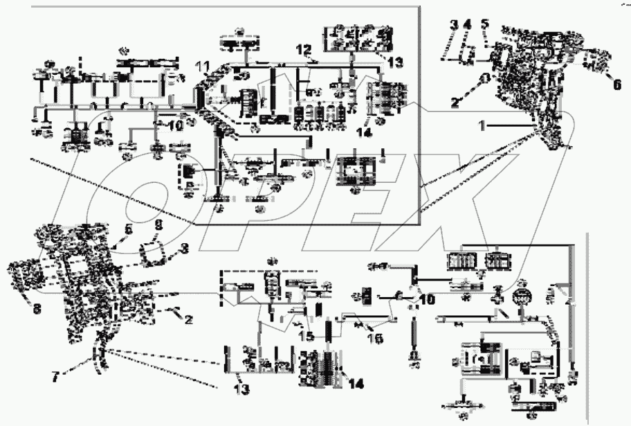  3724D-C0326 Cab wiring harness group