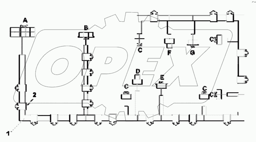  3724K-C0301 Ceiling wiring harness group