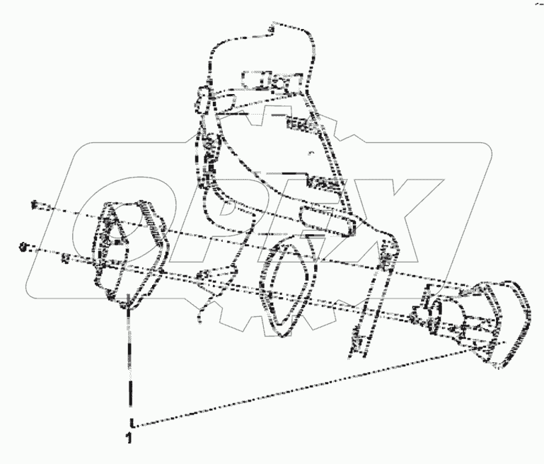  3726D-C0100 Steering foot lamp group