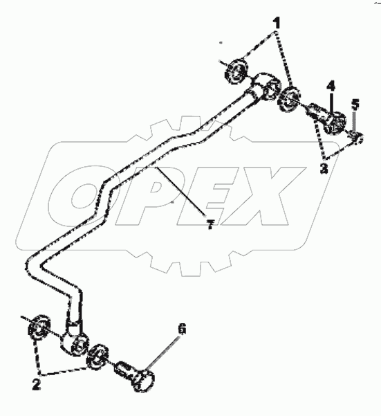  FF9689 Fuel strainer connecting line group