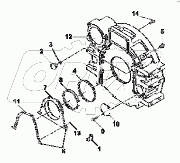  FH9413 Flywheel casing group