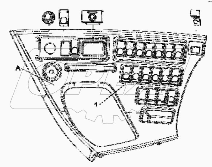  3750U-C0100 Rear lamp switch group
