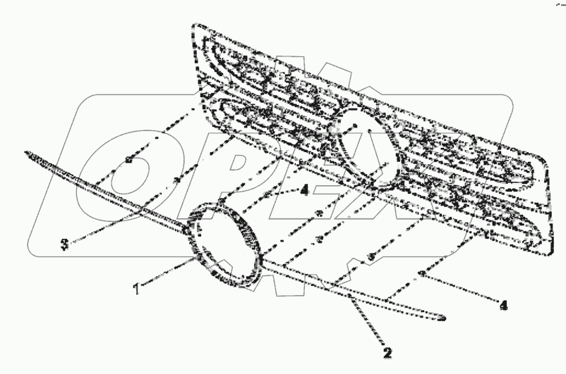  5000F-C0100 Front logo group