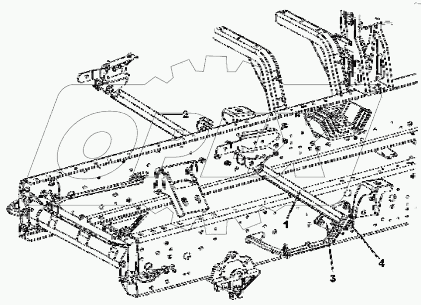  5003A-C0302 Overturning oil cylinder group