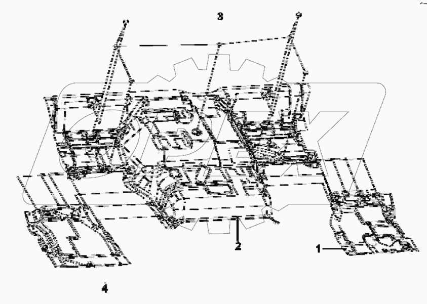  5109A-C0105 Steering room carpet group