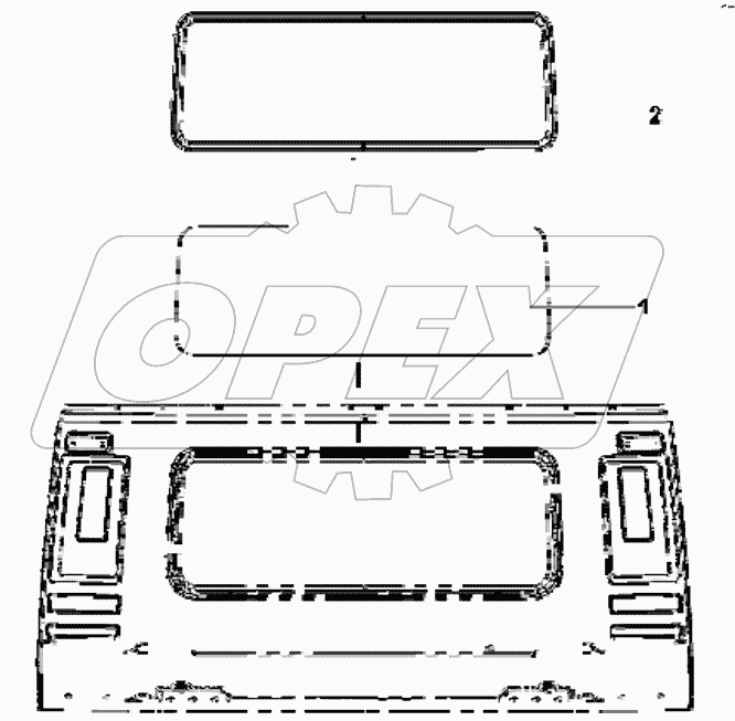  5603A-C0100 Rear window group