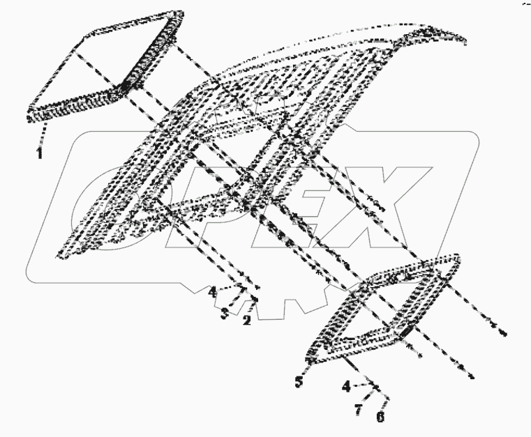  5703A-C0100 Louver assembly