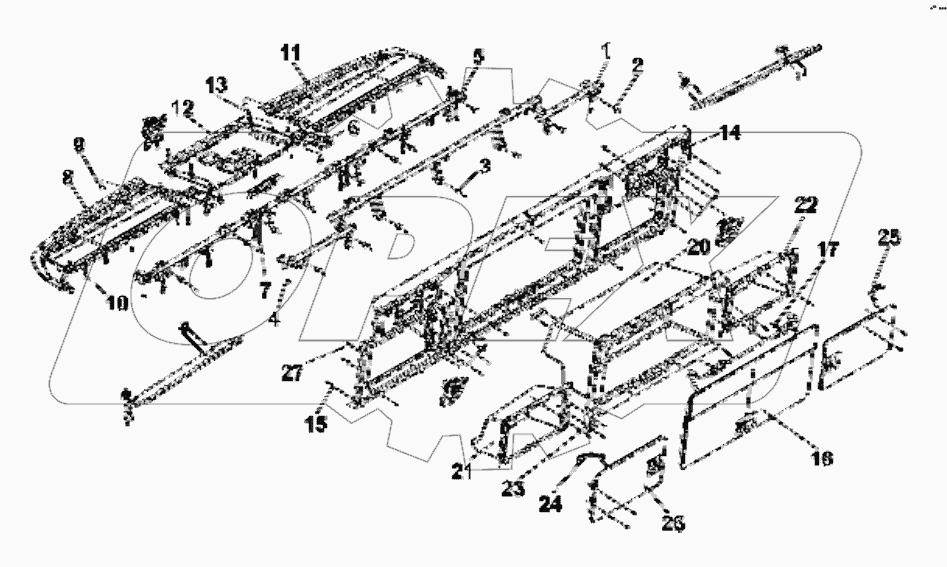  5704A-C0300 Roof glove box group
