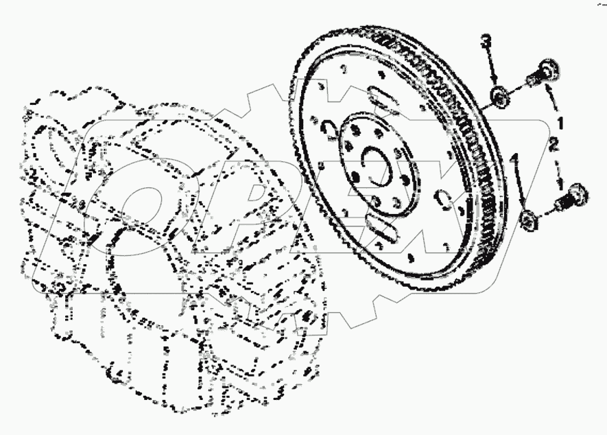  FW90025 Flywheel mounting piece group