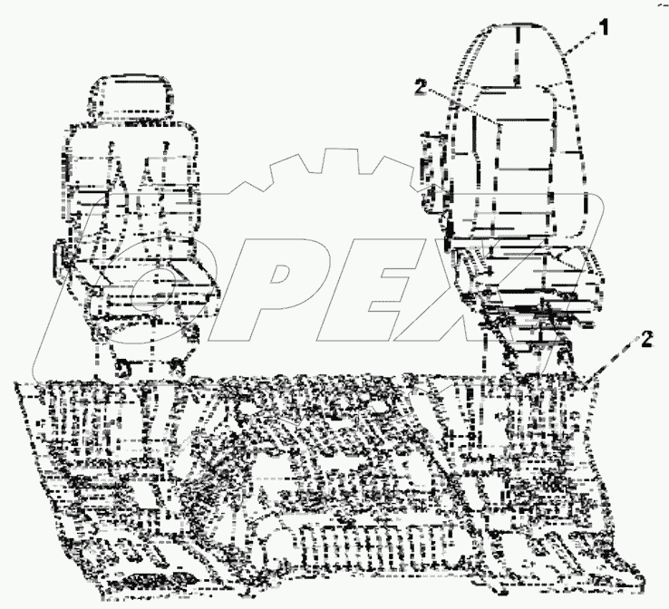  6800A-C0102 Steering room seat group