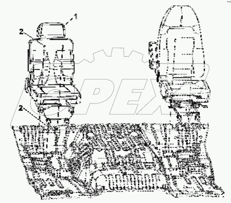  6900A-C0102 Passenger seat group